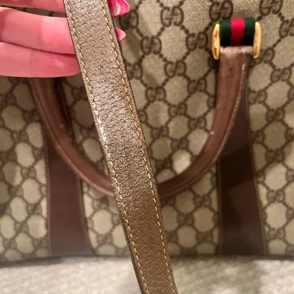 Vintage Gucci GG Small Duffle Bag - Picture 3 of 13